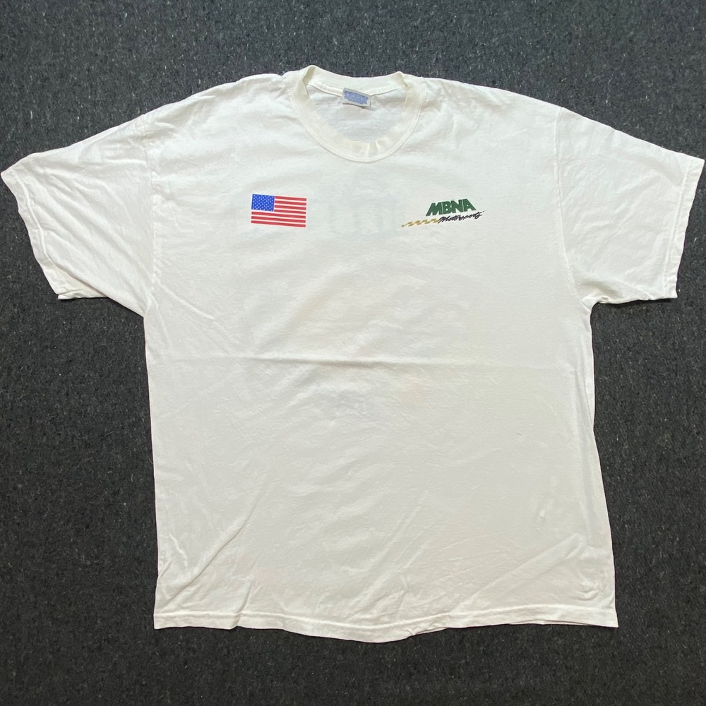 Hanes T Shirt XL Mens White Vintage 2001 Cal Ripken Jr NASCAR Racing Tee
